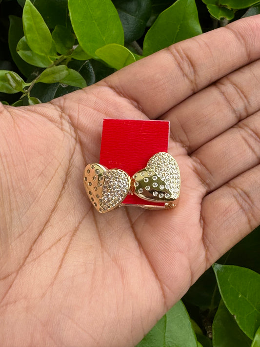 Double Sided Heart Earrings
